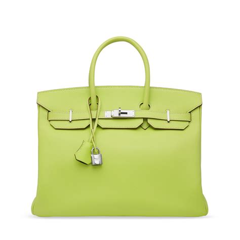 HERMES Epsom Candy Birkin 35 Kiwi Lichen 